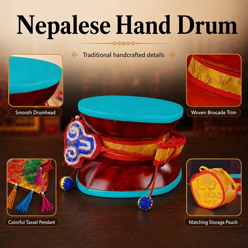 Nepalese hand drum - nepalese,