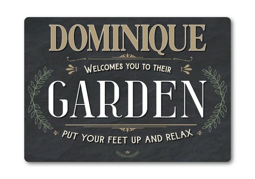 Personalised metal garden sign - metal,