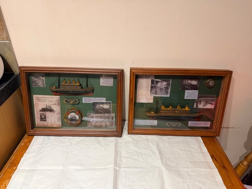 Vintage titanic shadow box - titanic, 3d