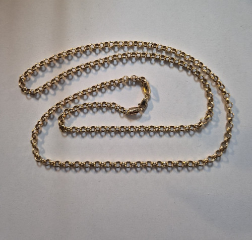 9ct yellow gold belcher chain - 9ct,