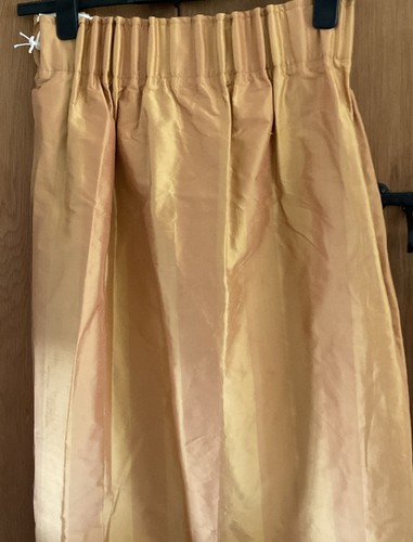 Gold stripe dupion - gold,