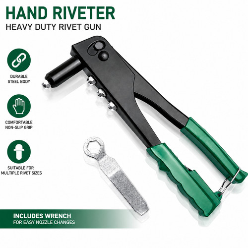 Heavy duty hand - heavy, rivet