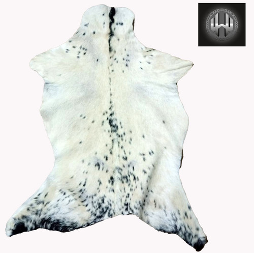Goat hide rug natural - natural,