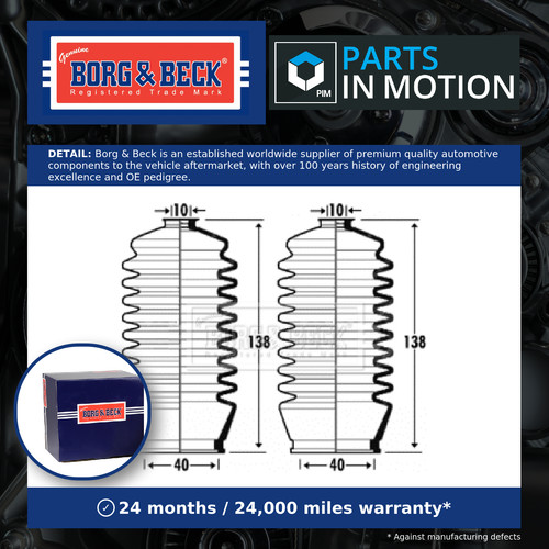 Steering rack boot - steering,