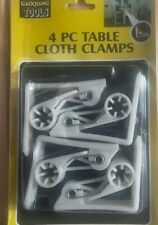 New 4pcs Plastic Tablecloth Clip Useful Holder Cloth Clamps (UK Seller )