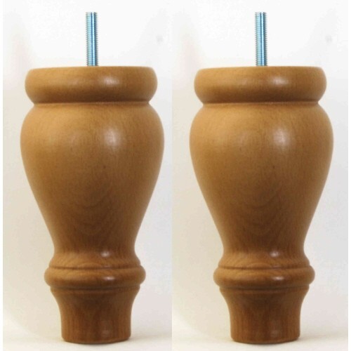 Solid wood sofa legs 165mm - solid,
