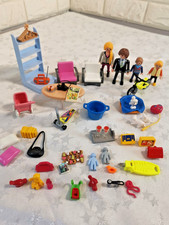 Playmobil Figures x3  Furniture & Accessories Bundle