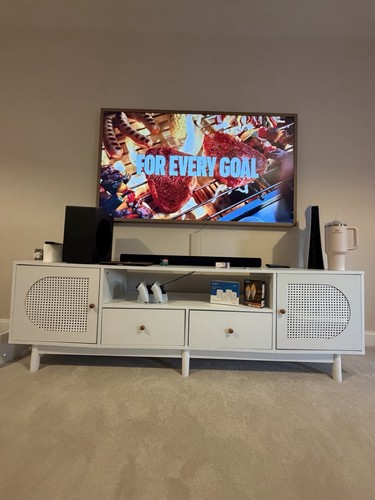 White rattan unit with - white,