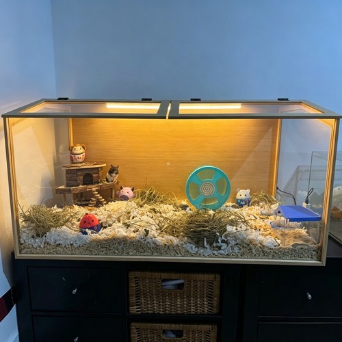 Large wooden hamster cage - large,