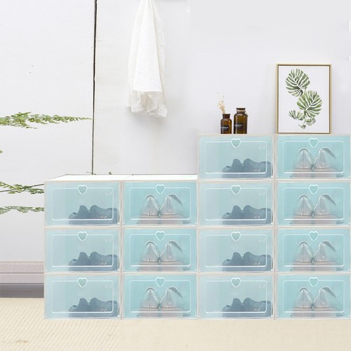 20pcs transparent folding shoe - transparent,