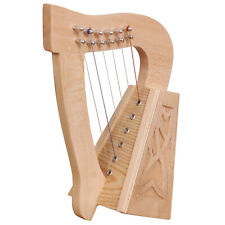 Muzikkon O'Carolan Harp, 6 String Lacewood Knots, Irish Harp with tuning key