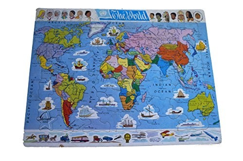 Vintage map the world - the,