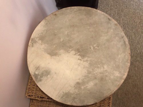 Irish bodhran drum and tipper - drum,