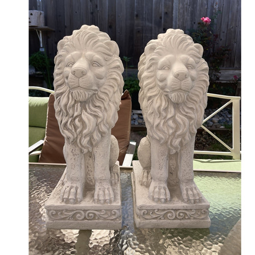 Pair guardian lion - pair, 21”