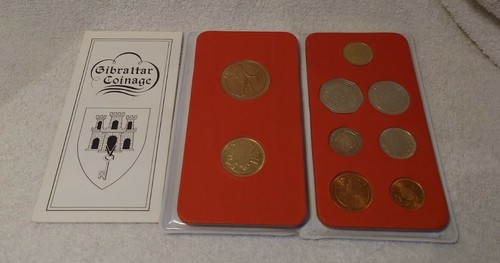 Gibraltar 1988 coin set 9 - gibraltar,