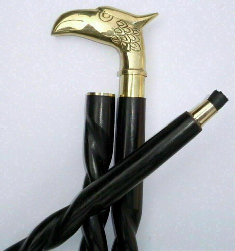 Vintage brass duck - brass, handle