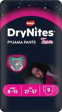 Huggies DryNites Girl's Pyjama Pants | 8-15 Years (9 pcs) | Free & Fast Shipping