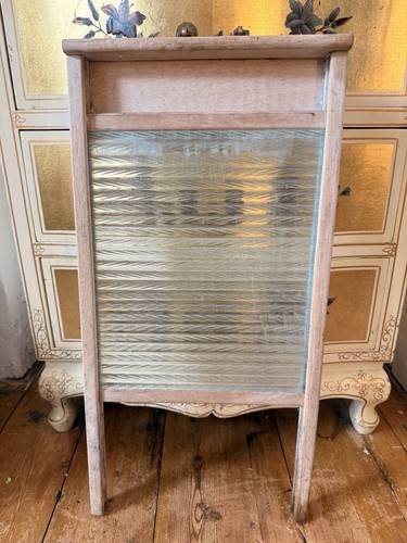Vintage wood glass washboard - vintage,