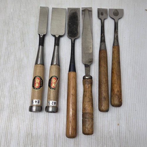 Used japanese chisels 6pc set - chisels,