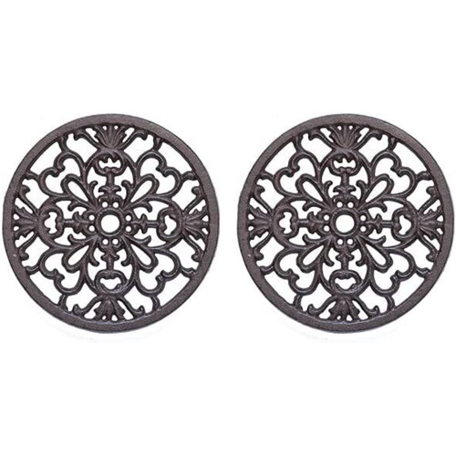 2pc round trivet tea - tea, pot