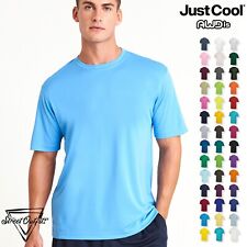 Quick Dry Mens T-Shirt Short Sleeve Sports Gym Polyester Top Tee Training AWDis
