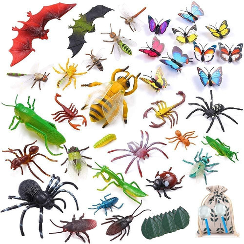 45pcs plastic insect figures - 45pcs,