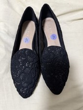 Carvela Kurt Geiger Women's Black Pointed Shoes With Shine Size 6 New