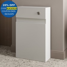 Bathroom Back To Wall BTW Toilet Concealed Cistern Unit Matt White Fluted