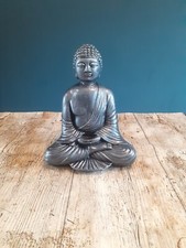 Stone Garden Buddha Ornament Sitting Statue/Indoor/Outdoor 