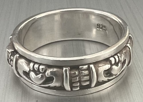 Vintage irish claddagh spinner - irish,