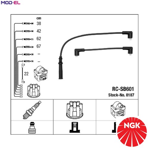 Ignition cable kit 8187 - cable,