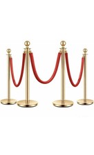 Stanchion Post Queue Red
