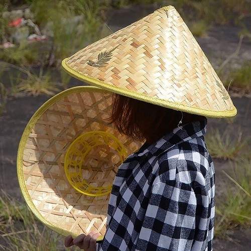 Bamboo hat chinese rattan - chinese,