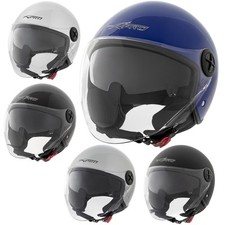 Open Face Jet Helmet Motorbike Scooter Duuble Visor Inner Sun A-PRO ECE 22-06