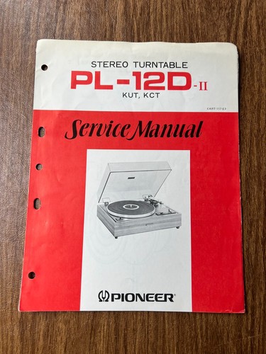 Original pioneer 12d ii - pioneer, pl-12d-ii