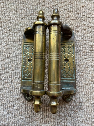 Antique brass sash window - brass,