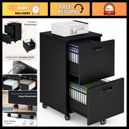Drawer rolling file cabinet - 2,