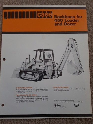 Case backhoes for 450 - for, loader