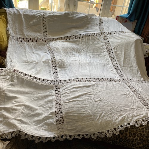 Extra large white linen and - large,