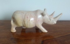 Soapstone Rhino hand carved