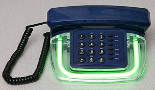 Neon green blue desk novelty - neon, green/blue