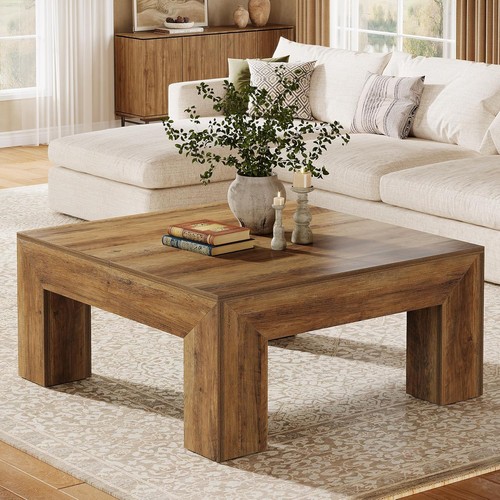 100cm square coffee - square, table