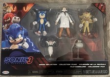 Sonic the Hedgehog 3 Jakks Pacific 2.5” Action Figure Set Gerald, Super Shadow