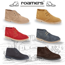 Mens Suede Desert Boots Roamers Casual Ankle 2 Eyelet Chukka Boys M467