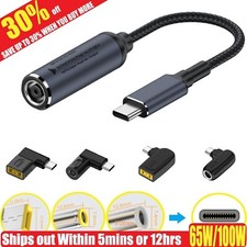 Laptop Charger Converter TO Type C PD Power Charging Cable Adapter UK
