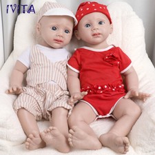 IVITA 20'' Full Silicone Reborn Baby Doll Floppy Newborn Infant Doll