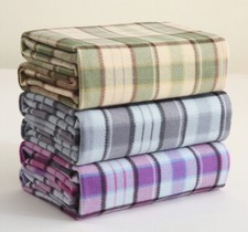 Tartan Fleece Blanket Sofa