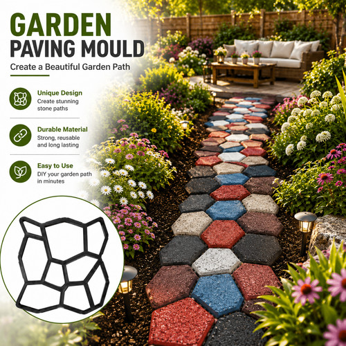 Garden paving mould 35x35cm - garden,