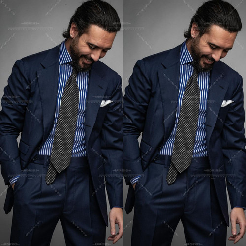 Navy blue men - blue, men's