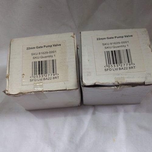 Pair 22mm gate type pump - gate,